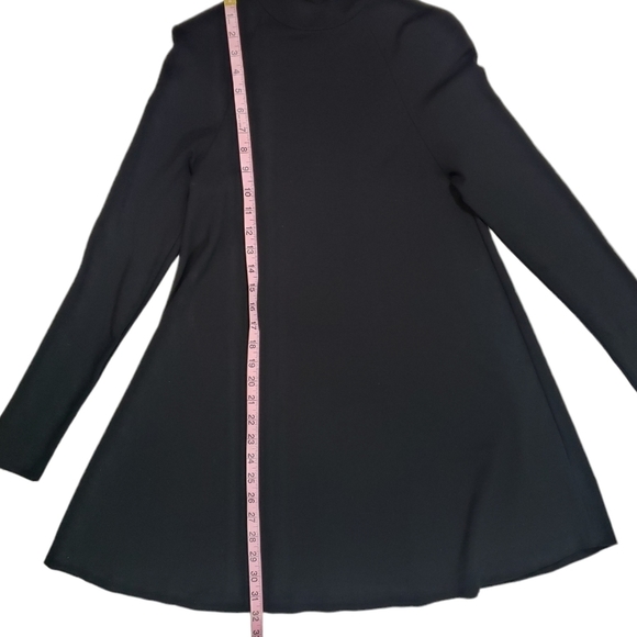 Nasty Gal Black Dress Size Small Mock Neck Long Sleeve Classic Jersey Stretch - Picture 9 of 10